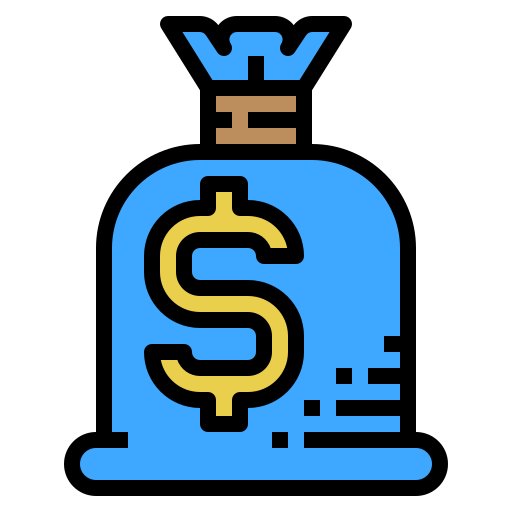 Money bag Ultimatearm Lineal Color icon