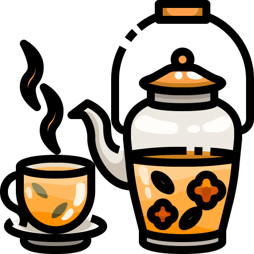 gorąca herbata Justicon Lineal Color ikona