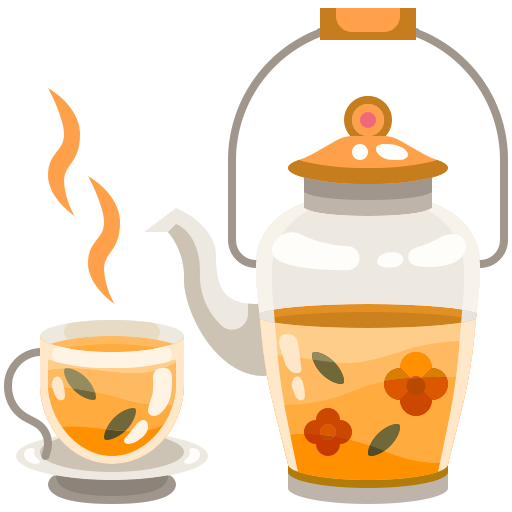 té caliente Justicon Flat icono