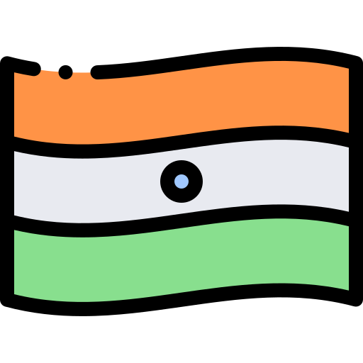 indien Detailed Rounded Lineal color icon