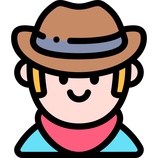 Cowboy Detailed Rounded Lineal color icon