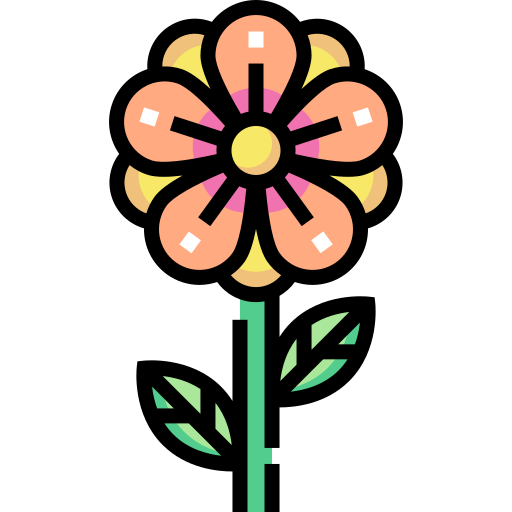 Flower Detailed Straight Lineal color icon