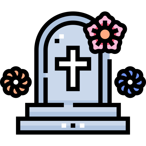 Tomb Detailed Straight Lineal color icon