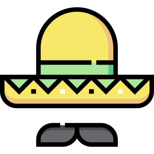mariachi Detailed Straight Lineal color icon