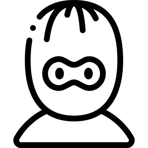 cambrioleur Detailed Rounded Lineal Icône