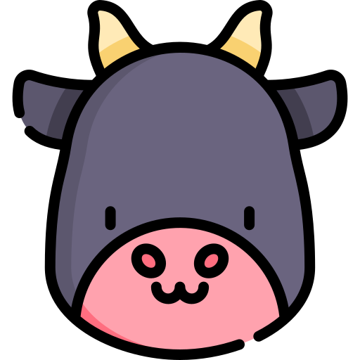 Bull Kawaii Lineal color icon