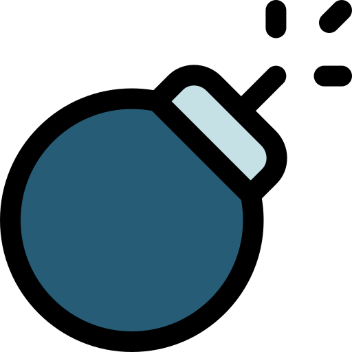 爆弾 Generic Outline Color icon