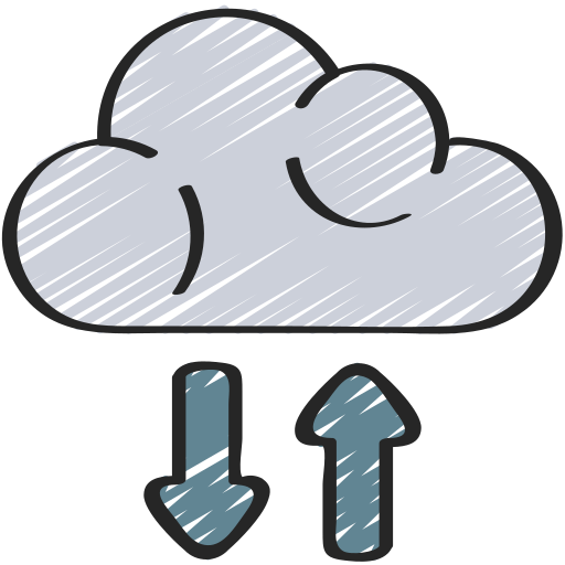 cloud opslag Juicy Fish Sketchy icoon