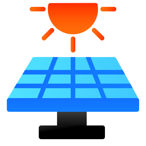 Solar panels Andinur Flat Gradient icon