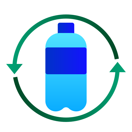 Plastic bottle Andinur Flat Gradient icon