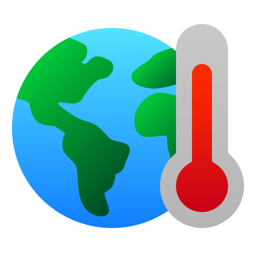 globalne ocieplenie Andinur Flat Gradient ikona