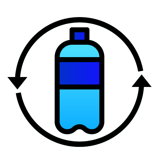 plastikowa butelka Andinur Lineal Color Gradient ikona