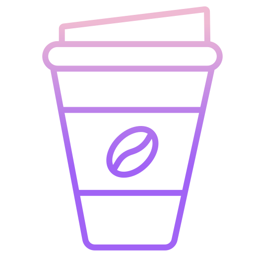 Coffee cup Icongeek26 Outline Gradient icon