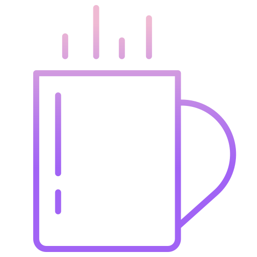 Coffee mug Icongeek26 Outline Gradient icon