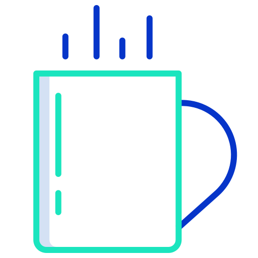 Coffee mug Icongeek26 Outline Colour icon