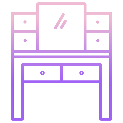 Dressing table Icongeek26 Outline Gradient icon