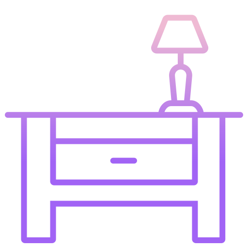 Side table Icongeek26 Outline Gradient icon