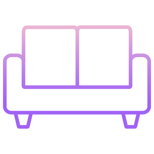 Couch Icongeek26 Outline Gradient icon