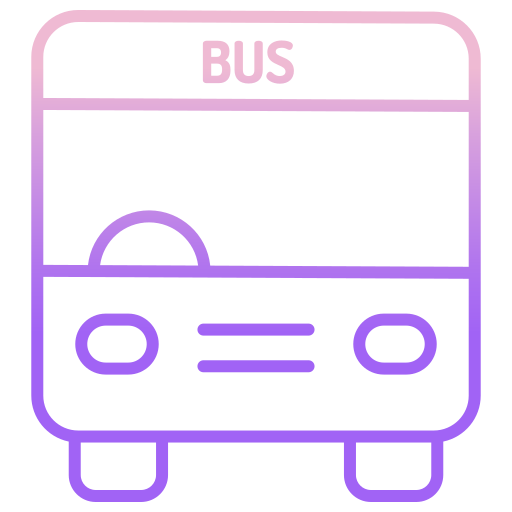 autobus Icongeek26 Outline Gradient ikona