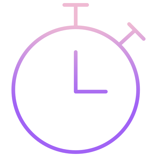 Clock Icongeek26 Outline Gradient icon