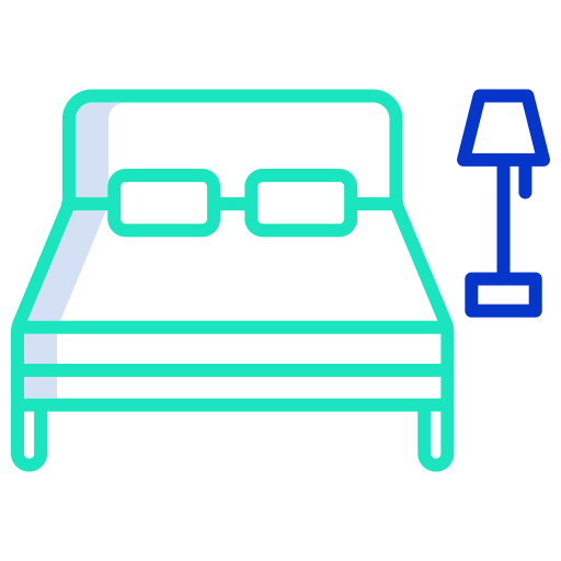 bed Icongeek26 Outline Colour icoon