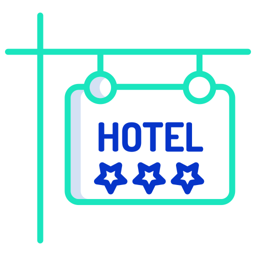 hotel Icongeek26 Outline Colour icoon