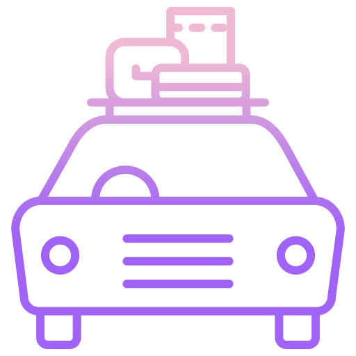 Taxi Icongeek26 Outline Gradient icon