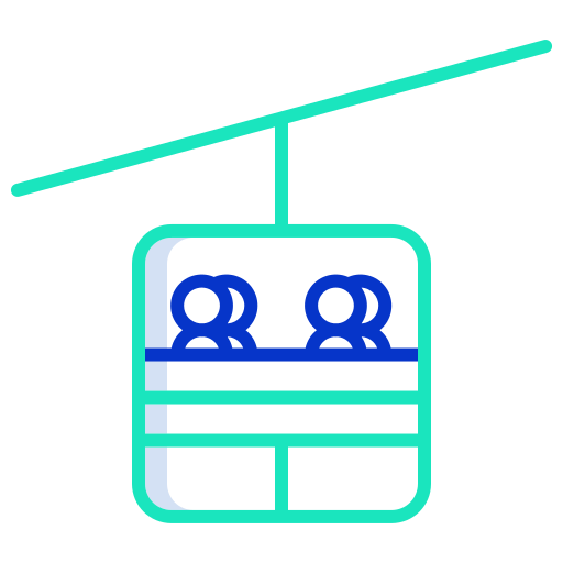 Cable car Icongeek26 Outline Colour icon