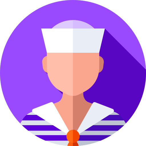 Sailor Flat Circular Flat icon