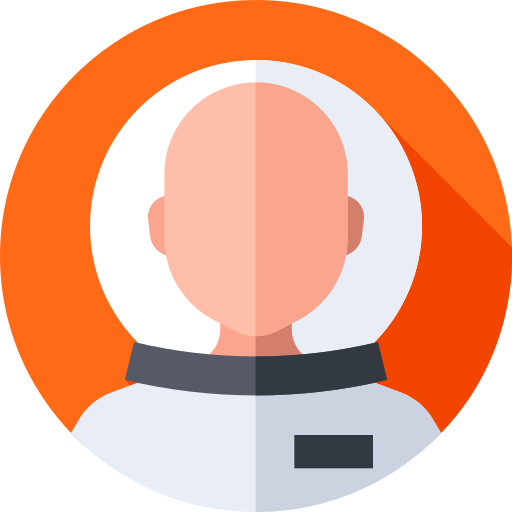 astronauta Flat Circular Flat icona