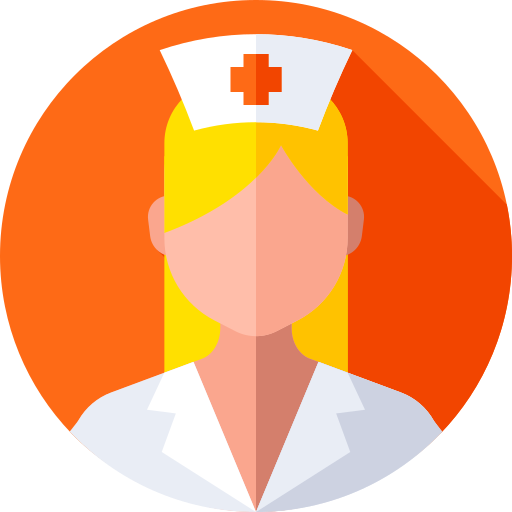 infermiera Flat Circular Flat icona
