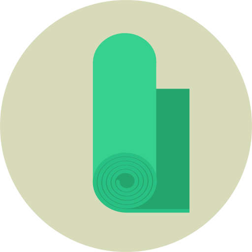 Lotus position Roundicons Circle flat icon