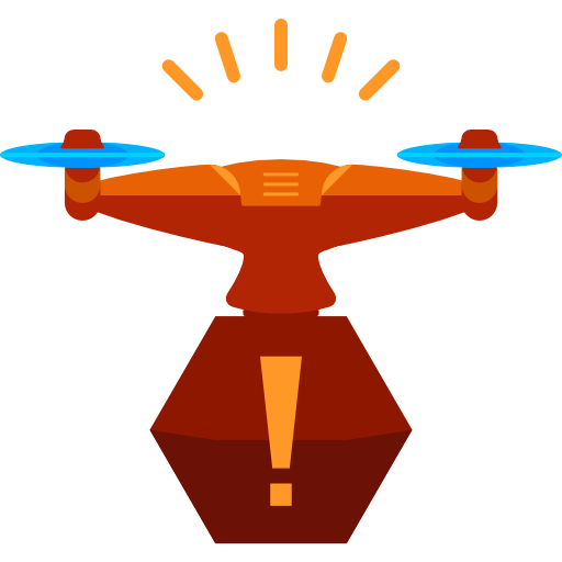 drone Roundicons Flat icona