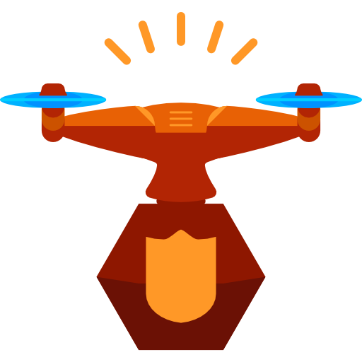 drone Roundicons Flat icoon