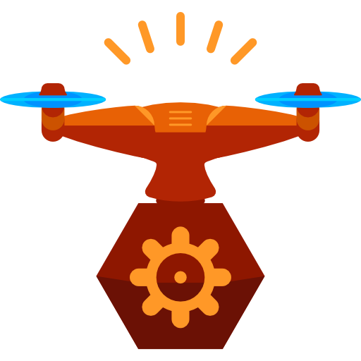 무인 비행기 Roundicons Flat icon