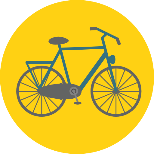 fahrrad Roundicons Circle flat icon