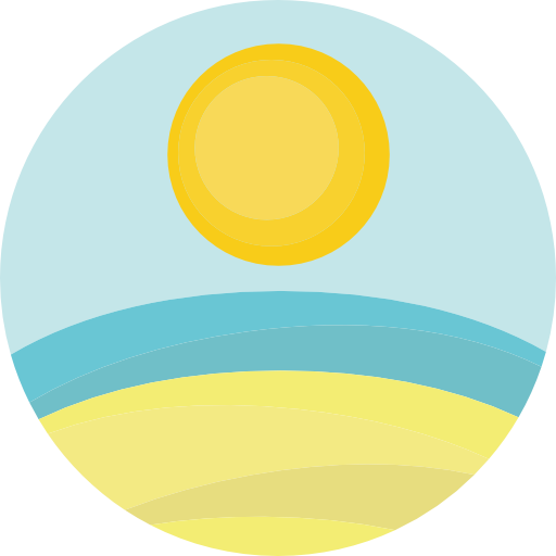 słońce Roundicons Circle flat ikona