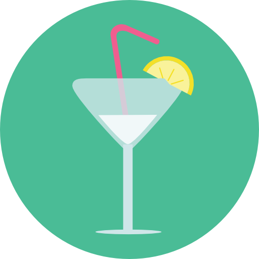 cocktail Roundicons Circle flat Icône