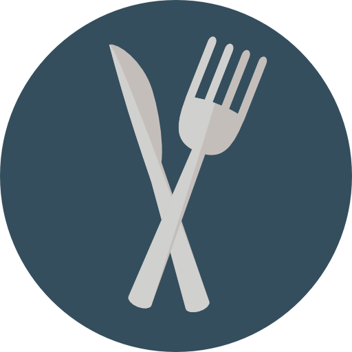 Cutlery Roundicons Circle flat icon