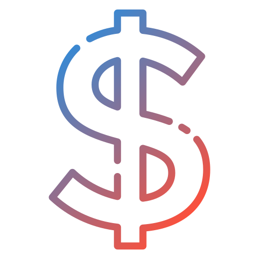 Símbolo de dólar Good Ware Gradient icono