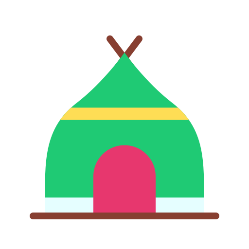 Tepee Good Ware Flat icon