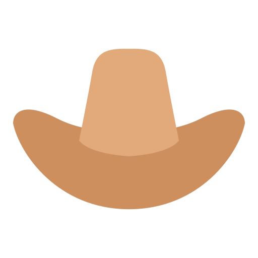 Sombrero de vaquero Good Ware Flat icono