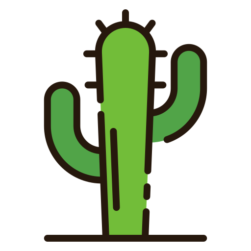 Cactus Good Ware Lineal Color icono