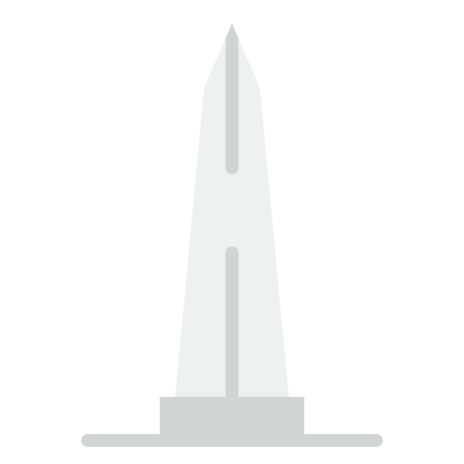 monumento di washington Good Ware Flat icona