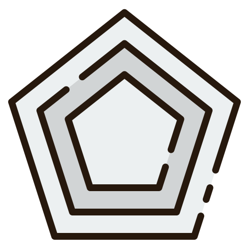 pentagon Good Ware Lineal Color icon