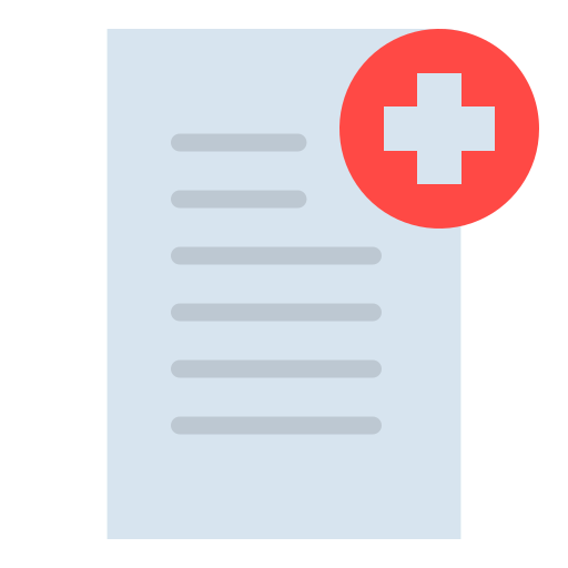 Medical record Good Ware Flat icon