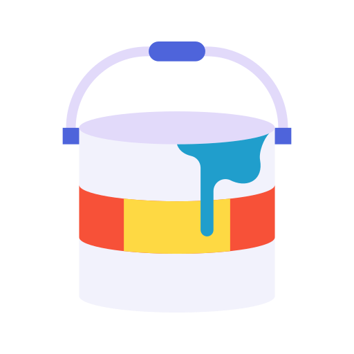 Paint bucket Good Ware Flat icon
