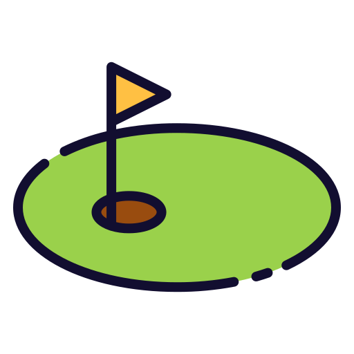 mini golf Good Ware Lineal Color icono