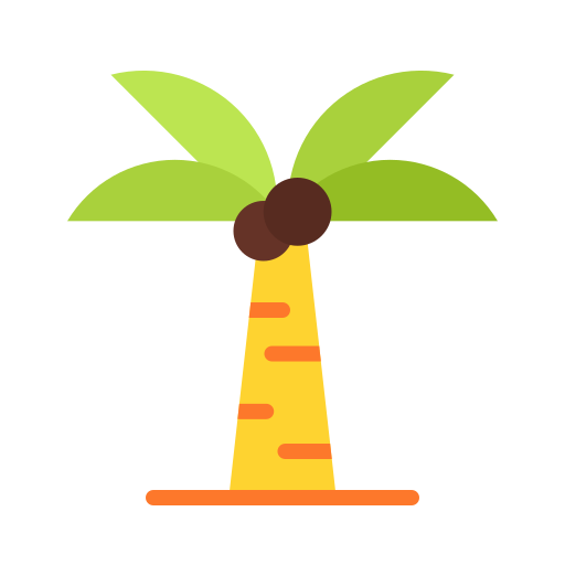 Palm tree Good Ware Flat icon
