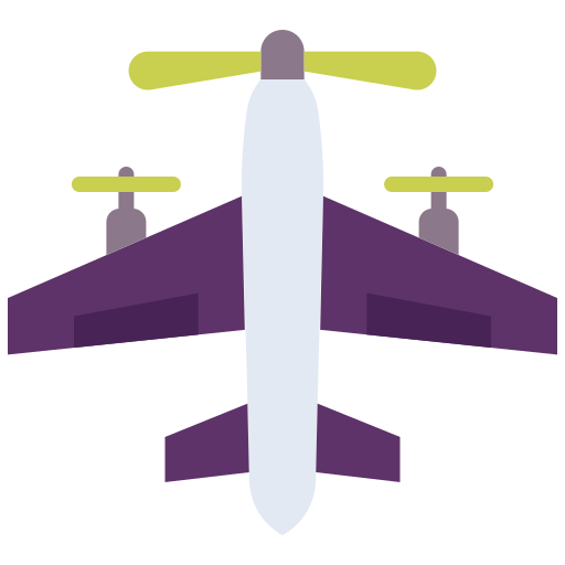 Avión Good Ware Flat icono